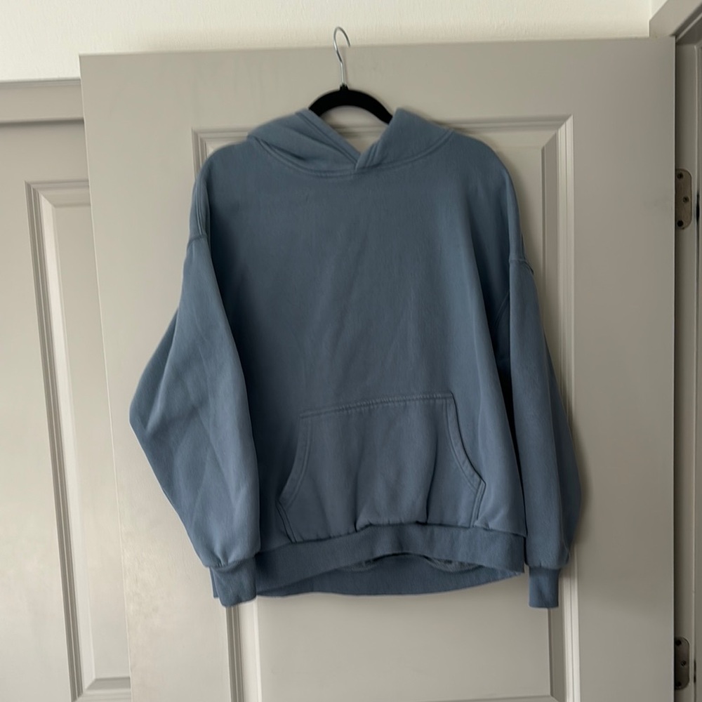 Grey Blue Hoodie